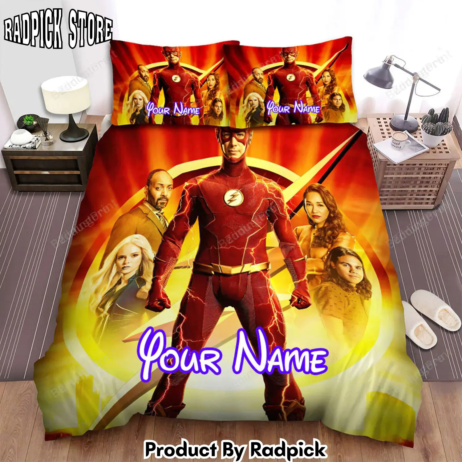 Radpick the flash movie poster bed sheets duvet cover personalized name bedding sets rp3271276